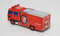 消防車、救急車のペーパークラフトが作れます