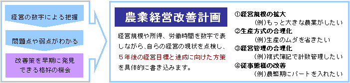 農業経営改善計画イメージ