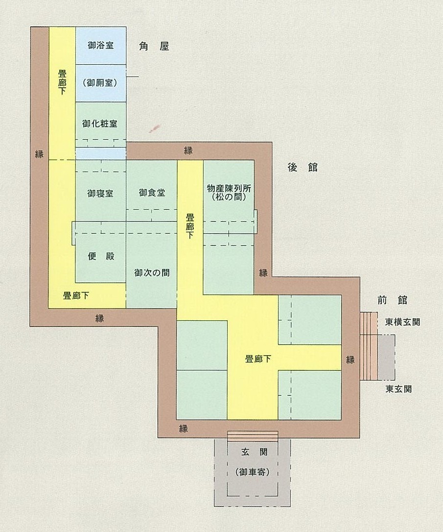 御便殿復元平面図