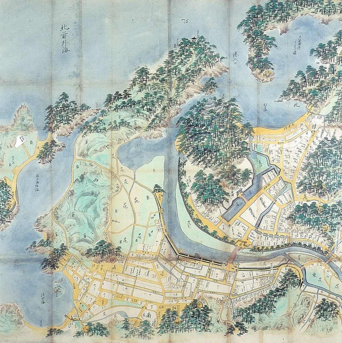 浜田城下町絵図の画像